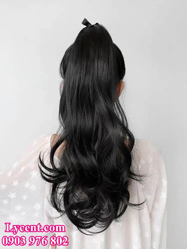 Tóc Giả Nữ Nguyên Đầu Xoăn không mái Dài Nữ Tính  Kiểu Hàn Quốc Tặng wig   Shopee Việt Nam